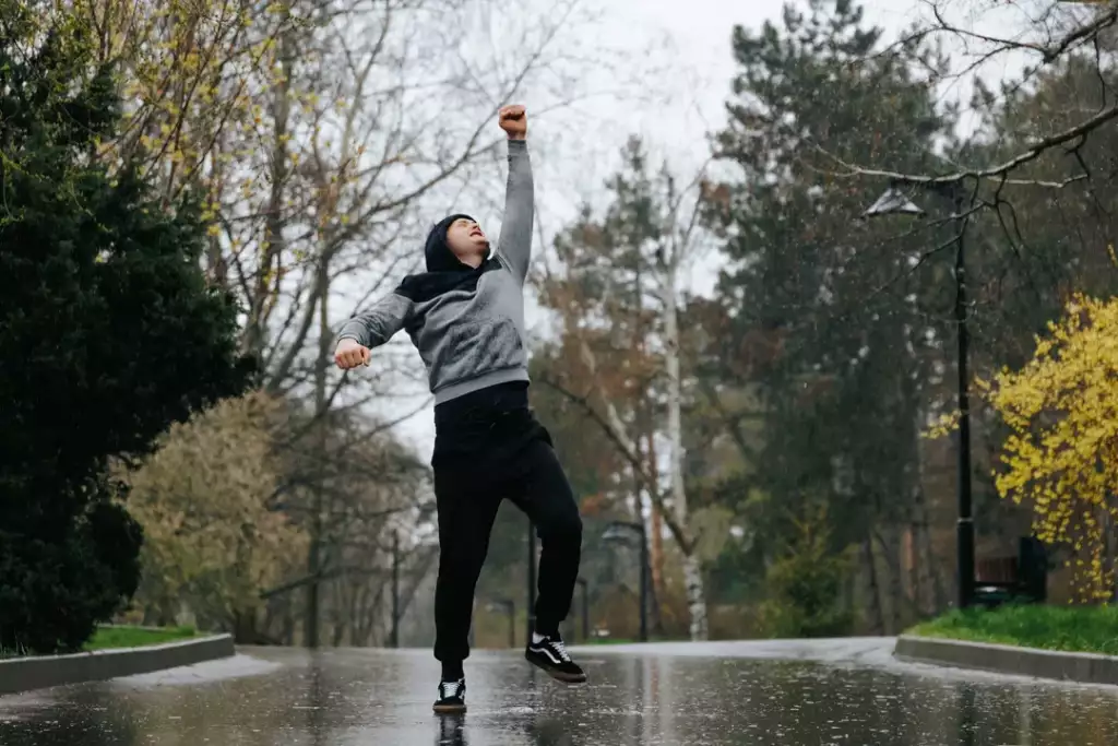bieganie w deszczu