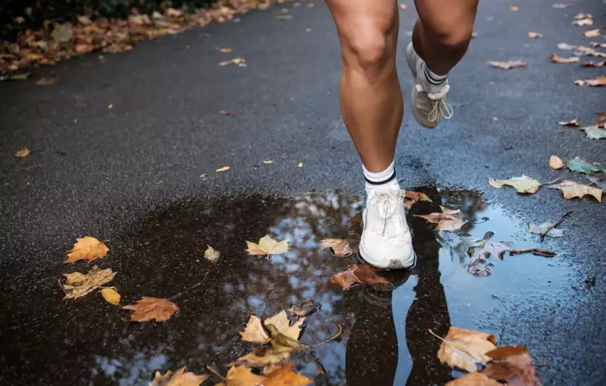 bieganie w deszczu