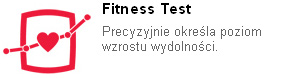 Jeśli chcesz poprawić swoją wydolność i na bieżąco sprawdzać postępy, inteligentny test wydolności obliczy wymagane parametry w zaledwie pięć minut. Porównując regularnie wyniki testu dowiesz się, jakie postępy udało Ci się osiągnąć i o ile zwiększyła się Twoja wydolność.